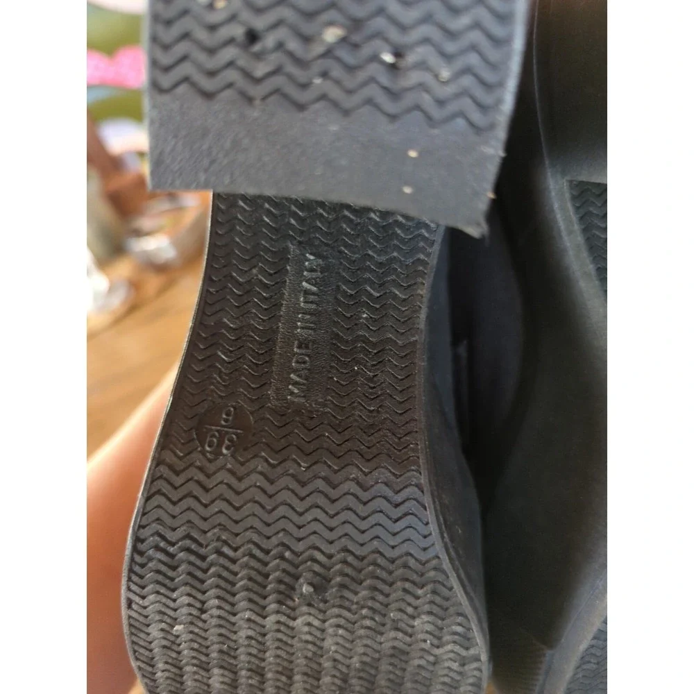 Vintage Topshop Shoes Womens US 8 Black Canvas 4.5